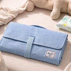 Herschel Baby Changing Pad | Portable Foldable Diaper Changing Mat | Light Blue